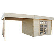 Abri de Jardin en Bois - bois 28 mm  18 m2